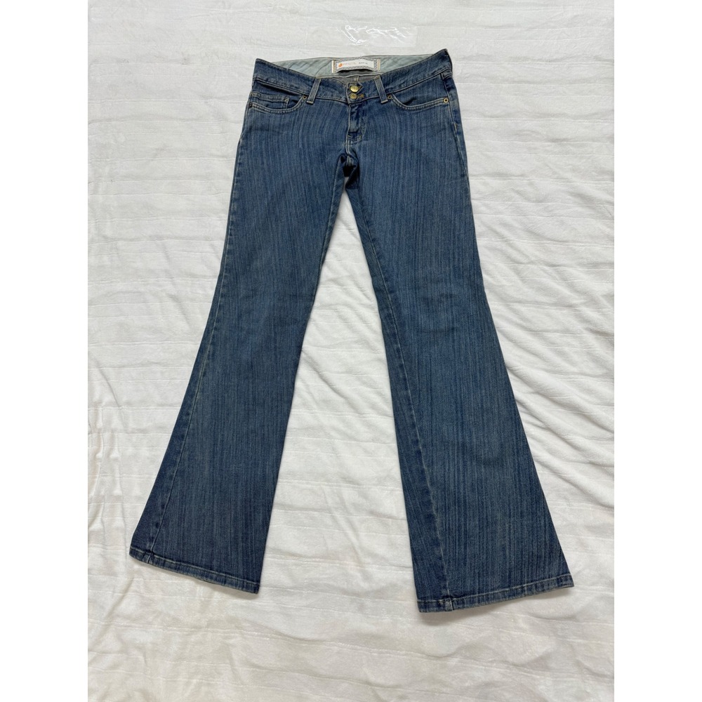 Fractal‎ Blast 03 Women's Flare Jeans Blue Denim Size 8